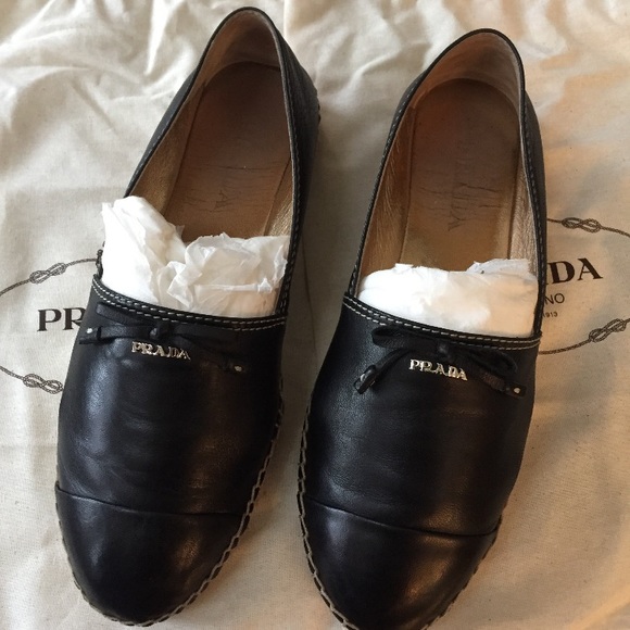 Prada Shoes - Black Prada Espadrilles